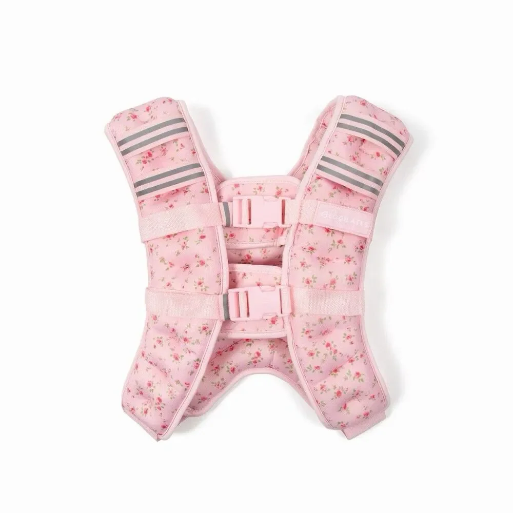 All in Motion 10 Pound Weighted Vest Body Workout Fitness Training Floral